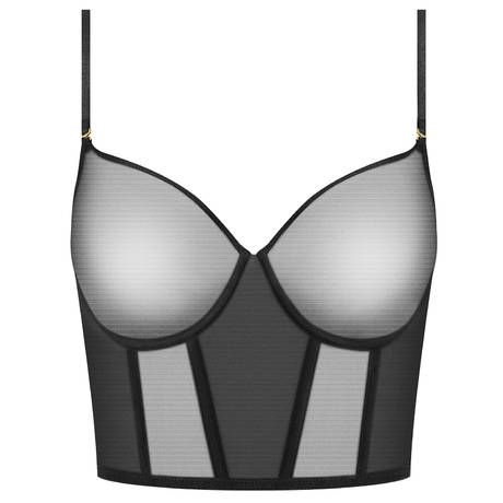 MAISON CLOSE Soutien-gorge bustier L'Amoureuse Dahlia Noir
