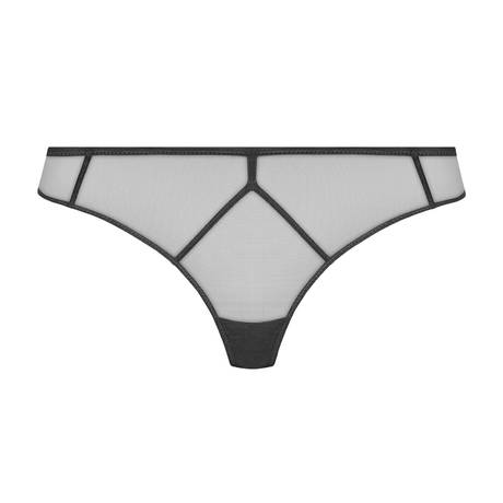 MAISON CLOSE Slip ouvert L'Amoureuse Dahlia Noir