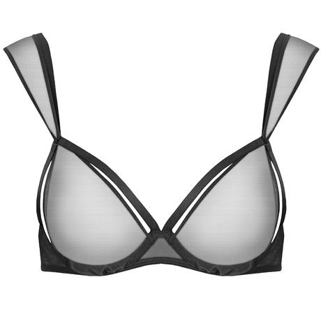 MAISON CLOSE Soutien-gorge ouvrable L'Amoureuse Dahlia Noir