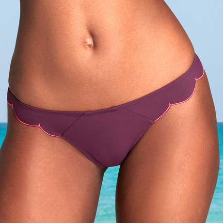 AGENT PROVOCATEUR Bas de maillot de bain slip Lorna Swim Plum