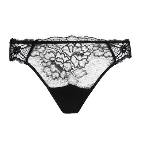 LISE CHARMEL Tanga en dentelle Sublime en Dentelle Noir