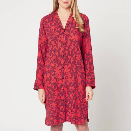 LE CHAT Button-down Nightgown Patchouli Prune/Muscade