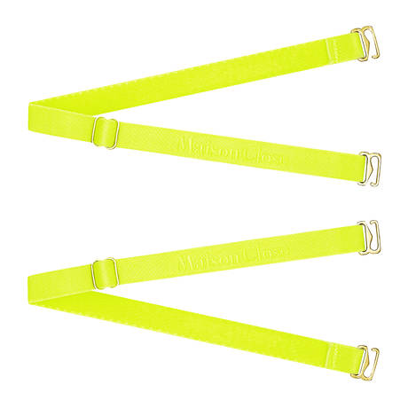 MAISON CLOSE Thong elastics Corps à Corps Néon Jaune Fluo