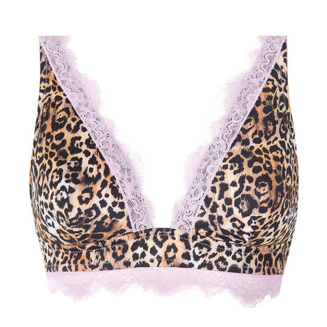VALERY Wireless triangle bra Tropical Dream Wild/Lilla