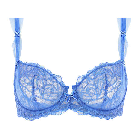DITA VON TEESE Lace Demi-cup bra Gwendoline Periwinkle