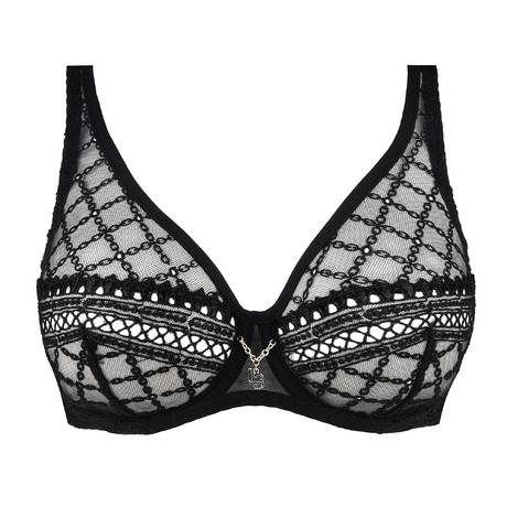 LOUISA BRACQ Soutien-gorge triangle Paco Noir