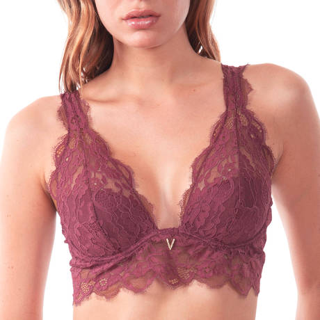 VALERY Soutien-gorge triangle coques en dentelle Macarons Smoothie