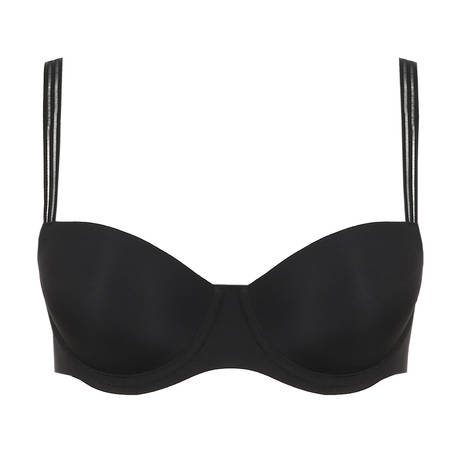 MARIE JO Soutien-gorge balconnet coques invisible Louie Noir