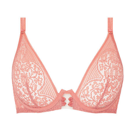 CHANTELLE X Lace triangle bra Singular Pêche Melba