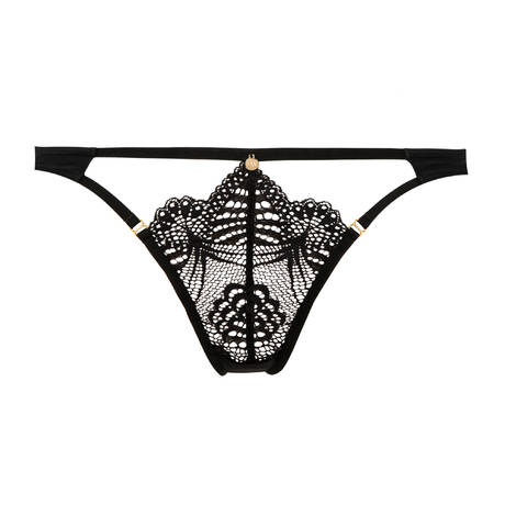 ATELIER AMOUR Lace tanga Enlace moi Black
