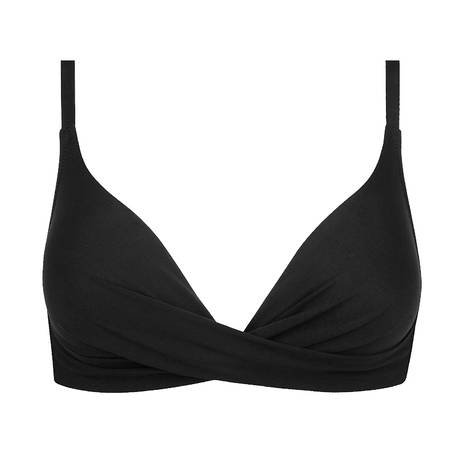ANTIGEL Padded triangle bikini top La Chiquissima Black