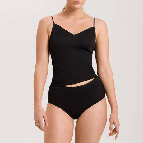 2 pieces set HANRO Cotton Seamless Black