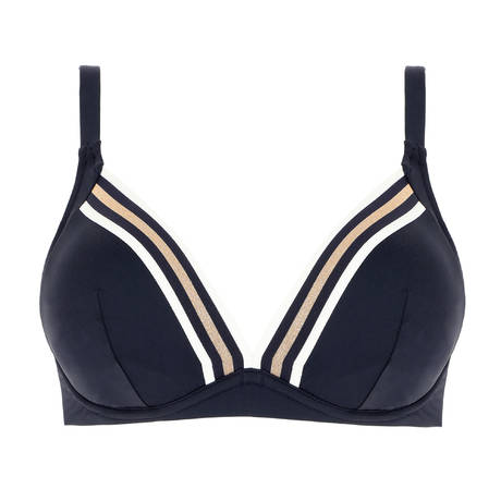 LISE CHARMEL Plus-size triangle bikini top Energie Nautique Encre Nautique