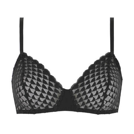 SIMONE PÉRÈLE Soutien-gorge triangle sans armatures Subtile Noir
