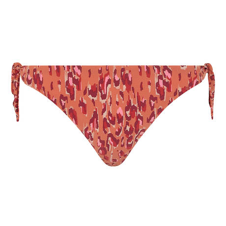 CHANTELLE Bikini bottoms with lace-up brief Eos Léopard Orange