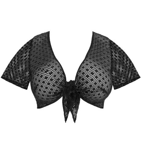 ELOMI Beach crop top Bazaruto Black