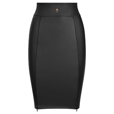MAISON CLOSE Pencil Skirt with elastic bands Chambre Noire Black