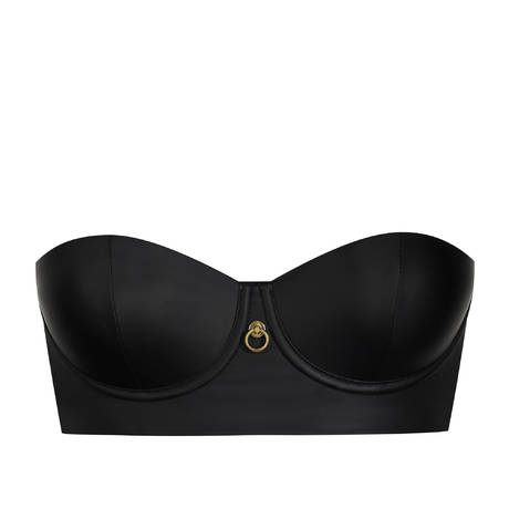 MAISON CLOSE Bandeau bra Chambre Noire Black