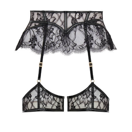 AGENT PROVOCATEUR Serre-taille en dentelle Alyss Noir