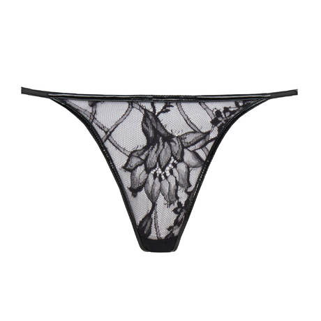 AGENT PROVOCATEUR Slip dos ouvert en dentelle Alyss Noir