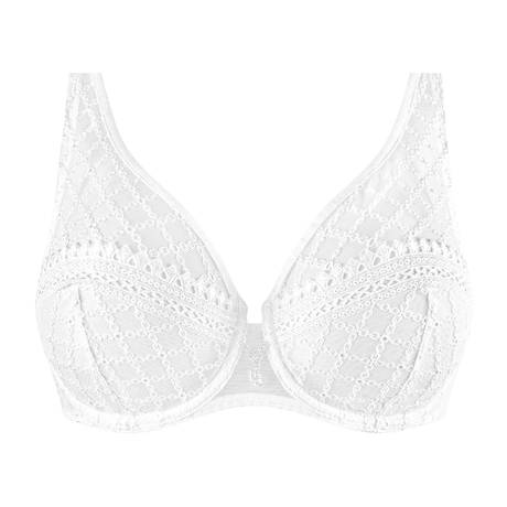LOUISA BRACQ Soutien-gorge triangle Paco Blanc