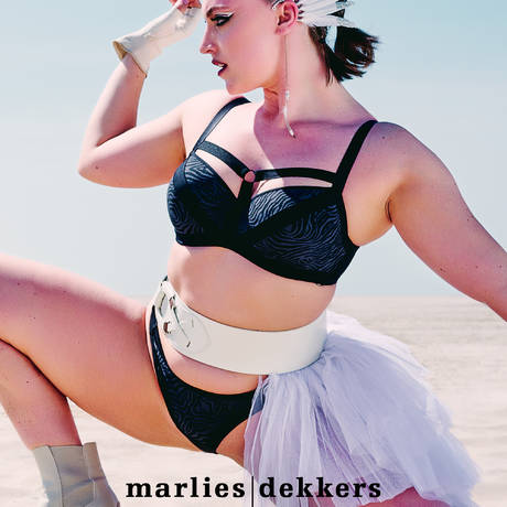 2 pieces set MARLIES DEKKERS Wing Power Black/Grey