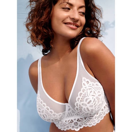 PRIMADONNA TWIST Lace bustier First Night White