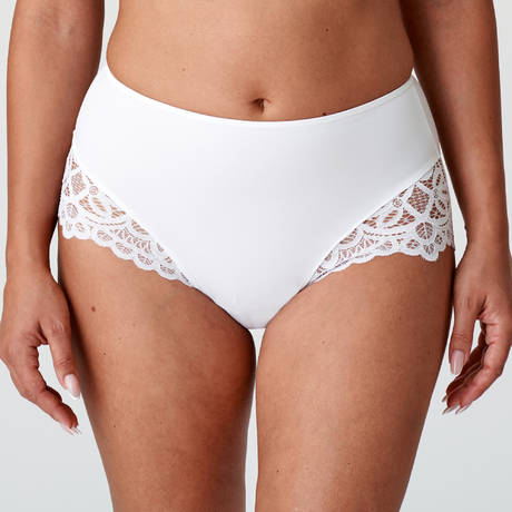 PRIMADONNA TWIST Lace High-waisted panty First Night White