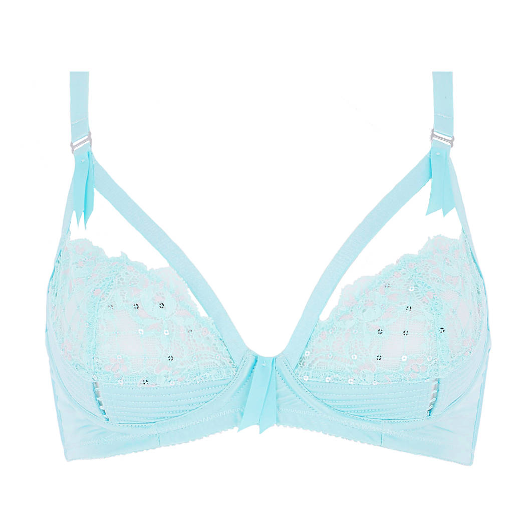 DITA VON TEESE Demi-cup bra Madame X Powder Blue