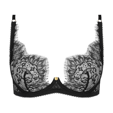MAISON CLOSE Lace underwire triangle bra Inspiration Divine Black