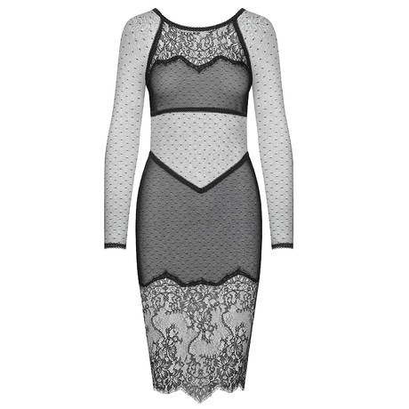 MAISON CLOSE Lace Dress open-back Inspiration Divine Black