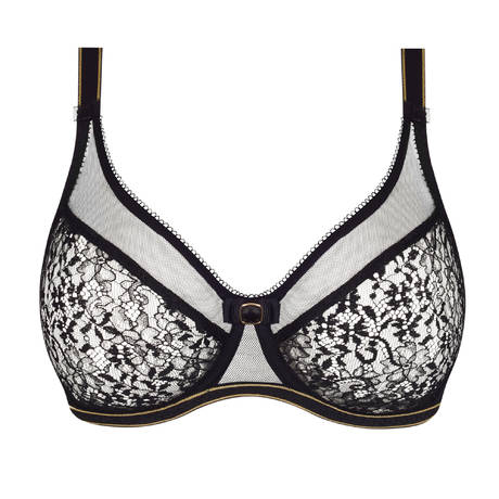EMPREINTE Soutien-gorge emboitant en dentelle Allure Noir