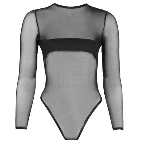 ATELIER AMOUR Body string manches longues Insoutenable Légèreté Noir