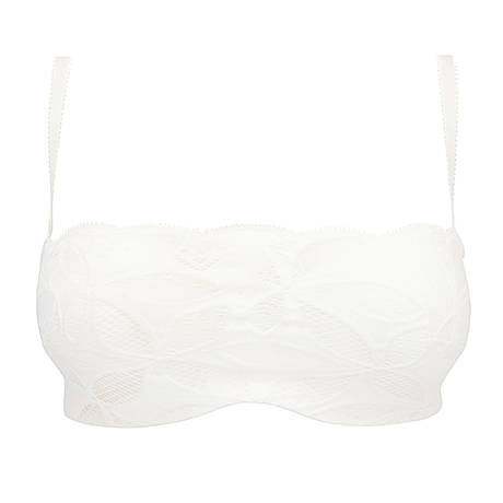 ANTIGEL Lace padded bandeau bra Stricto Sensuelle Ecru Nacre