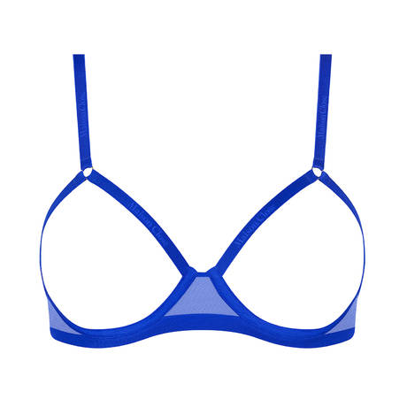 MAISON CLOSE Ouvert bra Corps à Corps Néon Bleu Or