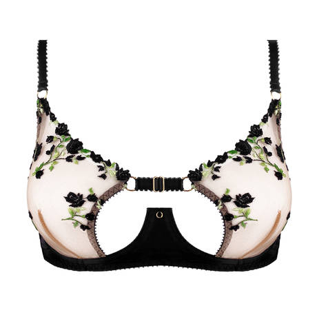 EDGE O' BEYOND Soutien-gorge armatures ouvert Charlotte Noir