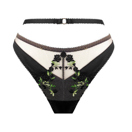 EDGE O' BEYOND Silk brief Charlotte Black