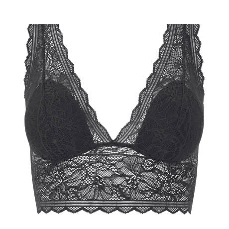 CHANTELLE Soutien-gorge sans armatures en dentelle Easy Feel Floral Touch Noir