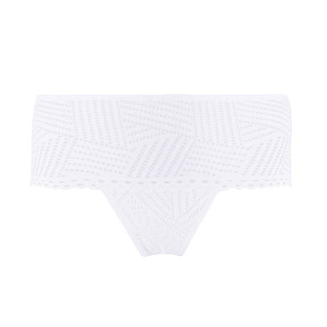 ANTIGEL Shorty en dentelle Tressage Graphic Tressage Blanc