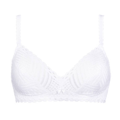 ANTIGEL Lace Underwire bra Tressage Graphic Tressage Blanc
