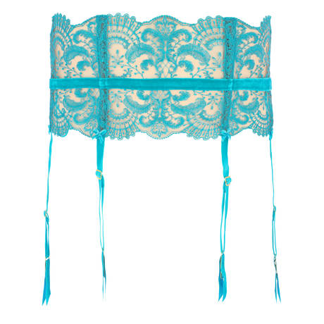 DITA VON TEESE Garter belt 6 clips Nom De Plume Butterfly Blue