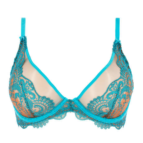 DITA VON TEESE Soutien-gorge emboitant Nom De Plume Butterfly Blue