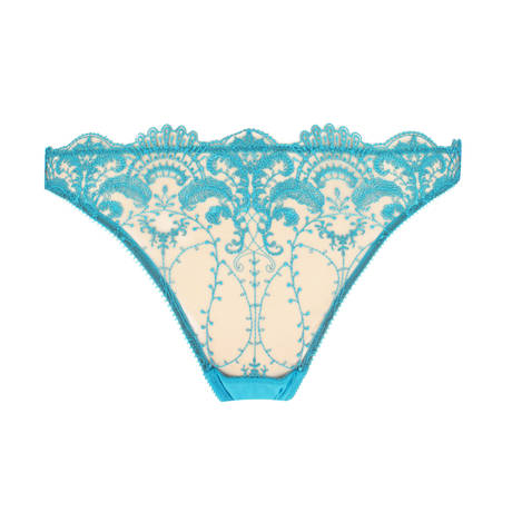 DITA VON TEESE Thong Nom De Plume Butterfly Blue