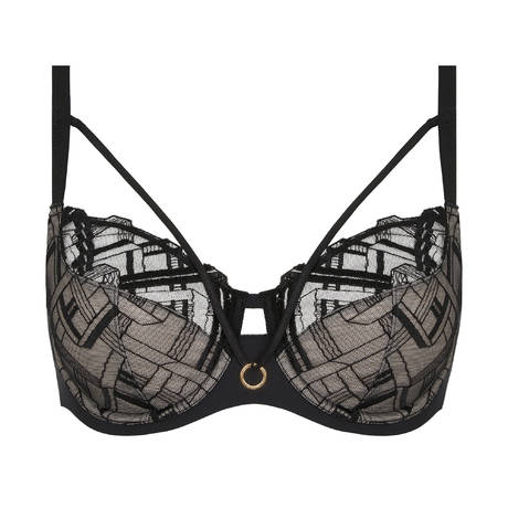 CHANTELLE Full-cup bra Graphic Support Black