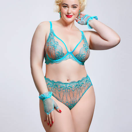 2 pieces set DITA VON TEESE Nom De Plume Butterfly Blue