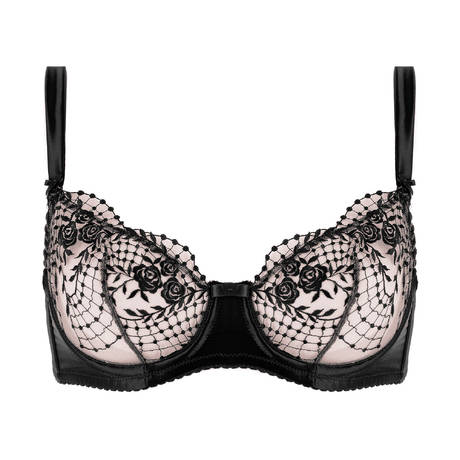 DITA VON TEESE Demi-cup bra Julie's Roses Black
