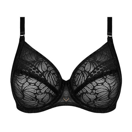 ANTIGEL Lace underwire bra for well-being Atelier séduction Black