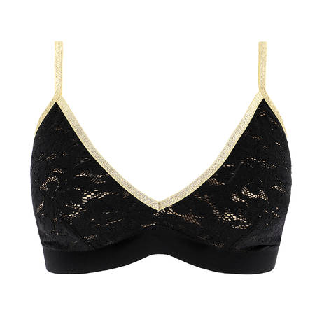 PAIN DE SUCRE Soutien-gorge triangle Swann en dentelle Dentelle Noir