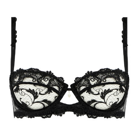 LISE CHARMEL Demi-cup bra Dressing Floral Black