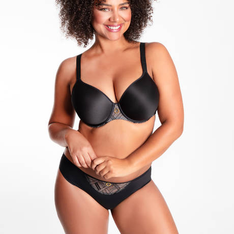 2 pieces set Chantelle Graphic Support Black